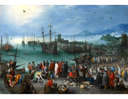 DDSO-3683 Jan Brueghel - Přístavní scéna s vyplutím z Caesarea