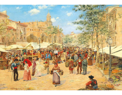 DDSO-4782 Albert Josef Franke - Španělská tržní scéna