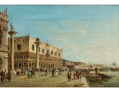 DDSO-4891 Carlo Grubas - Benátky, molo s Dóžecím palácem
