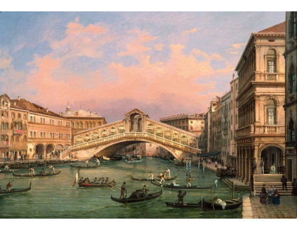DDSO-5008 Giovanni Grubacs - Pohled na most Rialto v Benátkách