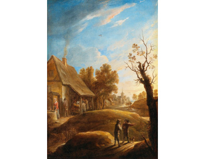 DDSO-2595 David Teniers - Vesnická scéna za úsvitu