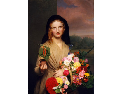 DDSO-2760 Charles Cromwell Ingham - Dívka s květinami