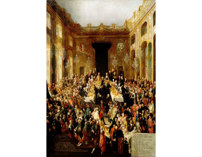 DDSO-2824 Johann Gottfried Auerbac - Hostina na oslavu anglické arcivévodkyně Marie Christine