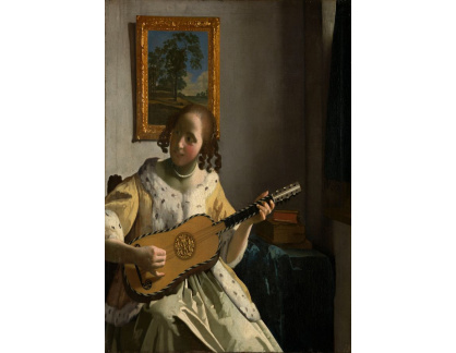 DDSO-2834 Johannes Vermeer - Dívka hrající na kytaru