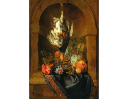 DDSO-5464 Jan Weenix - Zátiší s ovocem a uloveným ptákem
