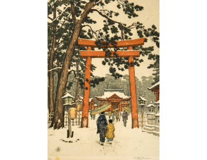 D-5689 František Šimon Tavík - Japonská brána Tori v Kiotu v zimě