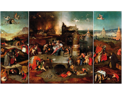 D-6328 Hieronymus Bosch - Triptych pokušení svatého Antonína