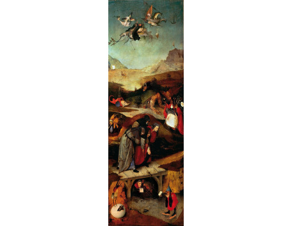 D-6330 Hieronymus Bosch - Pokušení svatého Antonína, levý panel