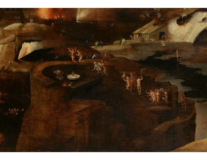 D-6333 Hieronymus Bosch - Kristův sestup do pekla, detail