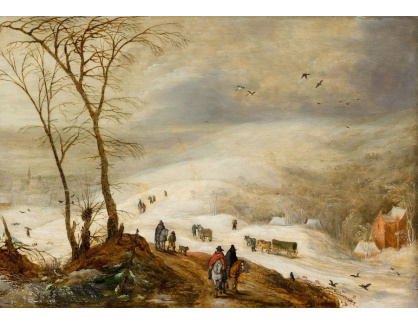D-6658 Jan Brueghel a Joos de Momper - Zimní krajina s postavami