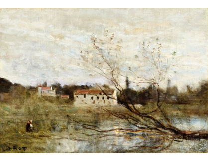 D-6664 Jean-Baptiste Camille Corot - Domy v Avray