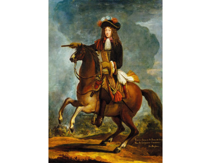 D-6736 Adam Frans van der Meulen - Portrét Francoise Emanuela de Bonne de Créqui na koni