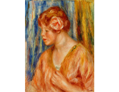 D-6894 Pierre-Auguste Renoir - Mladá žena s růží