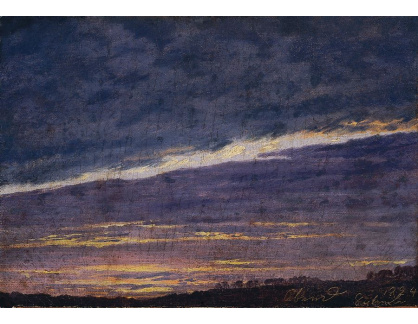 D-7062 Caspar David Friedrich - Večerní zamračená obloha