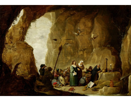D-7109 David Teniers - Utrpení svatého Antonína