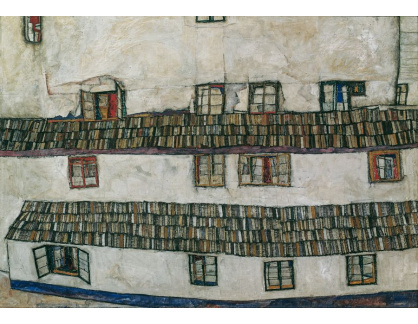 D-7140 Egon Schiele - Zeď domu