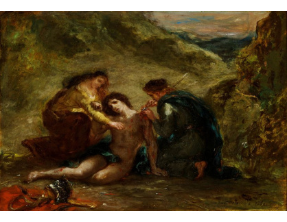D-7164 Eugene Delacroix - Svatý Sebastian a svatá Irena