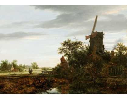 D-7303 Jacob van Ruisdael - Krajina s větrným mlýnem