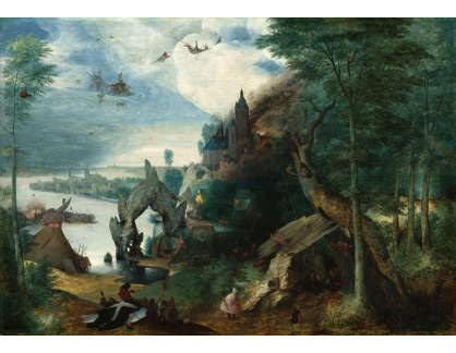 D-7577 Pieter Bruegel - Pokušení svatého Antonína