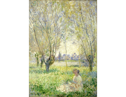 D-7787 Claude Monet - Žena sedící pod vrbou