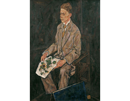 D-7810 Egon Schiele - Portrét Franze Martina Haberditzla