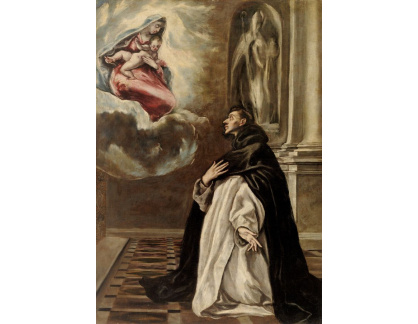 D-7825 El Greco - Zjevení Panny Marie a dítěte svatému Hyacintovi