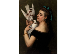 D-7873 Gustave Courbet - Žena s holuby