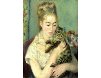 D-8047 Pierre-Auguste Renoir - Žena s kočkou