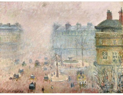 D-8111 Camille Pissarro - Place du Theatre Francais za mlhy