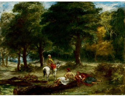 D-8141 Eugene Delacroix - Řecká jízda odpočívající v lese