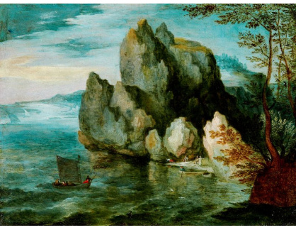 D-8177 Jan Brueghel - Přímořská krajina s vysokým útesem