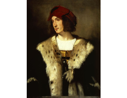 D-8284 Tizian - Portrét muže v červené čepici