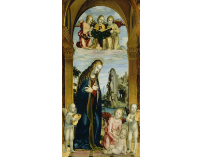 D-8421 Bernardino Zenale - Madonna a dítě s anděly