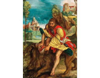 D-9025 Albrecht Dürer - Samson pronásleduje lva