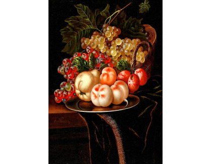 D-9063 Ernst Stuven - Ovoce na stříbrném talíři na stole