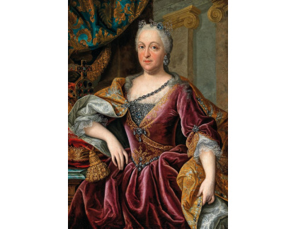 D-9139 Johann Gottfried Auerbach - Portrét arcivévodkyně Marie Amálie Rakouské