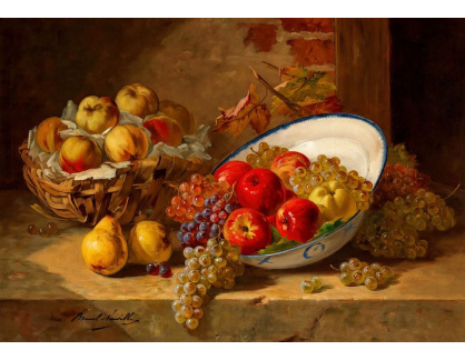 D-9279 Arthur-Alfred Brunel de Neuville - Zátiší s jablky, hruškami a hrozny