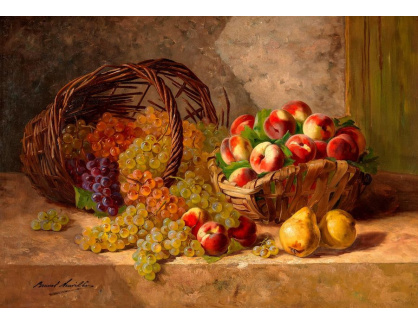 D-9281 Arthur-Alfred Brunel de Neuville - Zátiší s ovocem, hruškami, broskvemi a hrozny