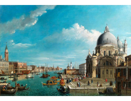 D-9293 Canaletto - Canal Grande s kostelem Santa Maria della Salute v Benátkách