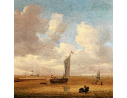 D-9822 Willem van Diest - Lodě a rybáři u pobřeží