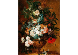 D-9837 Jean Baptiste Monnoyer - Smíšené květiny v bronzové urně