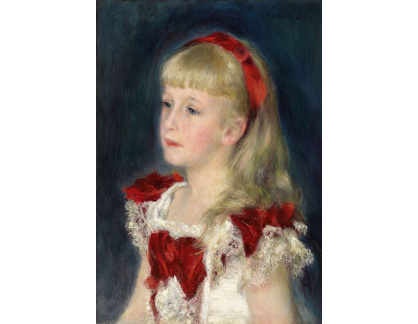 D-9963 Pierre-Auguste Renoir - Slečna Grimprel s červenou stužkou