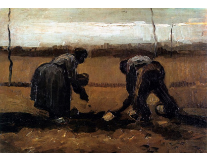 A-15 Vincent van Gogh - Rolníci pěstující brambory