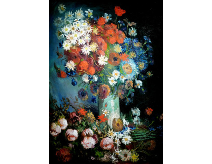 A-50 Vincent van Gogh - Váza s lučními květinami a růžemi