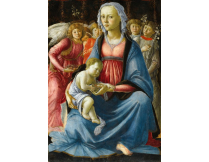 A-86 Sandro Botticelli - Madonna s dítětem a pěti anděly