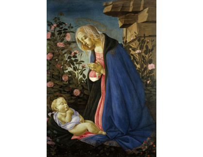 A-89 Sandro Botticelli - Madonna zbožňující spící dítě