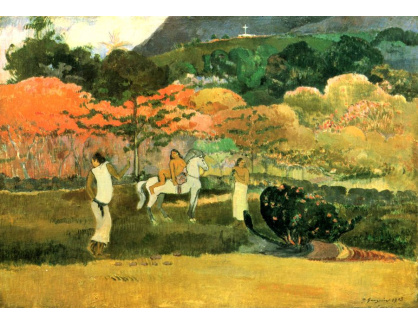 A-126 Paul Gauguin - Žena na koni